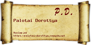 Palotai Dorottya névjegykártya