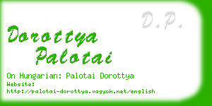 dorottya palotai business card